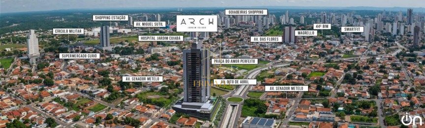 Arch Jardim Cuiabá - 88m² - 2 quartos + sala ampliada - Sacada gourmet — foto 4