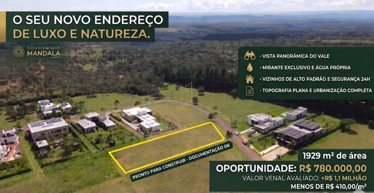 OFERTA IMPERDÍVEL - TERRENO EM CONDOMÍNIO FECHADO