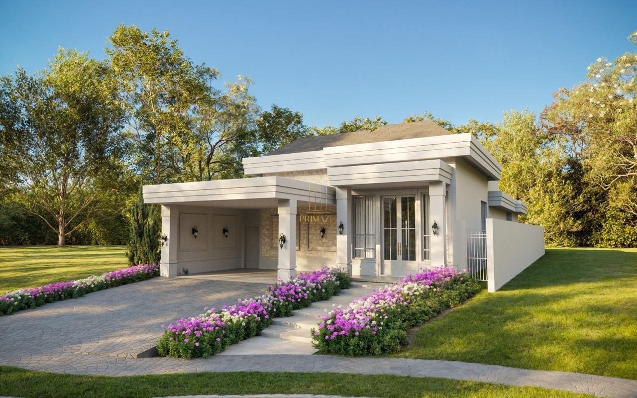 Casa Térrea Estilo Neoclássico no Condomínio Florais da Mata
